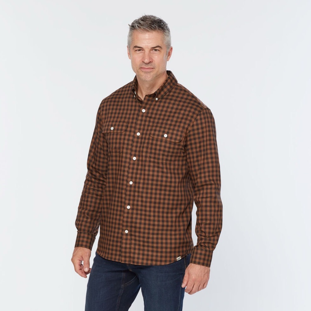 Duluth Trading Co Untucked Soft Skills Standard Fit Shirt - Picture 2 of 5